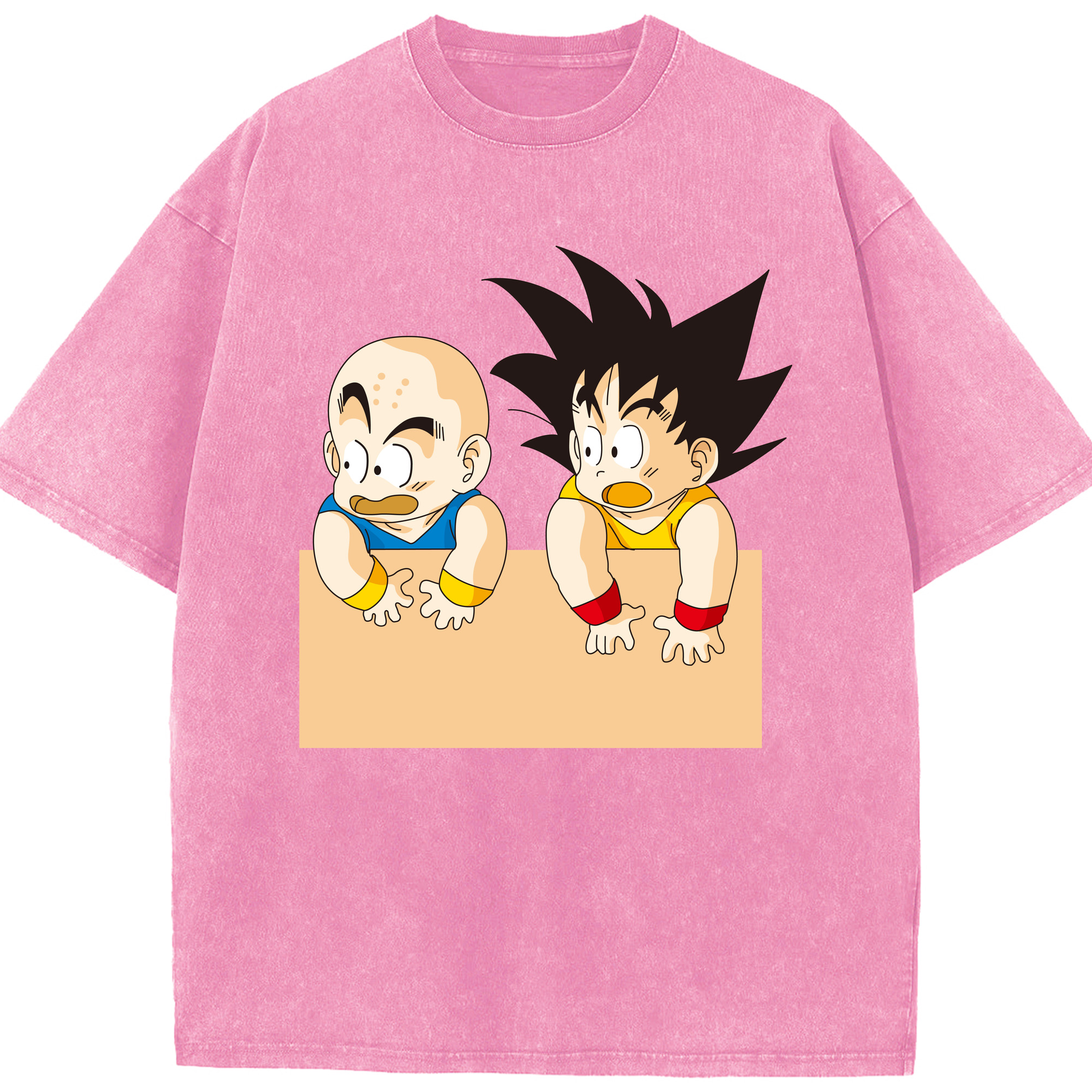 （画像用） ドラゴンボール 孫悟空（そん ごくう）Son Goku カカロット DRAGON BALL Kakarotto 綿100% ヴィンテージ風 半袖Tシャツ（フロントプリント）